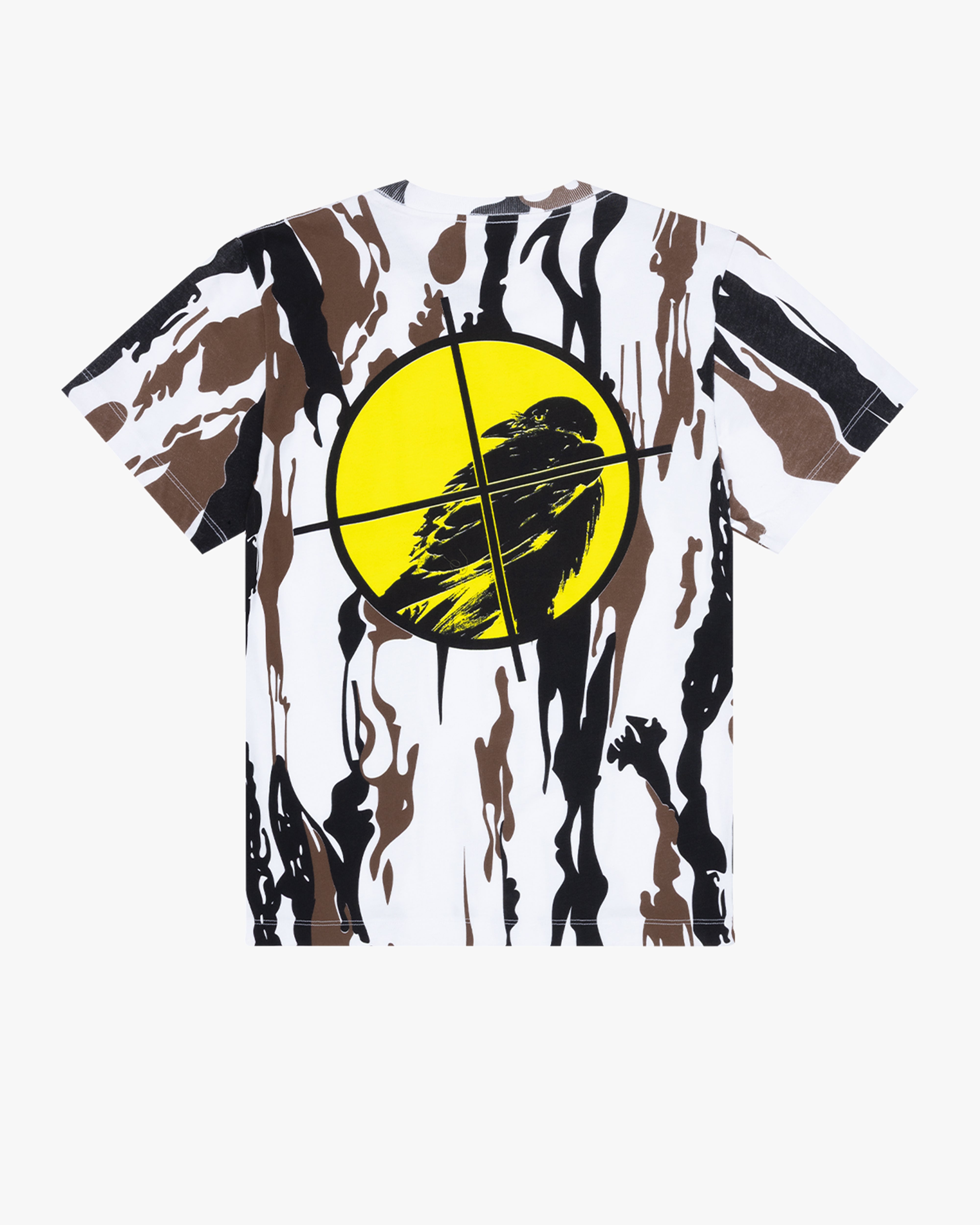 DENIM TEARS: Annual Dt Jim Crow Hunt Tee (White Camo) | DSMG E-SHOP