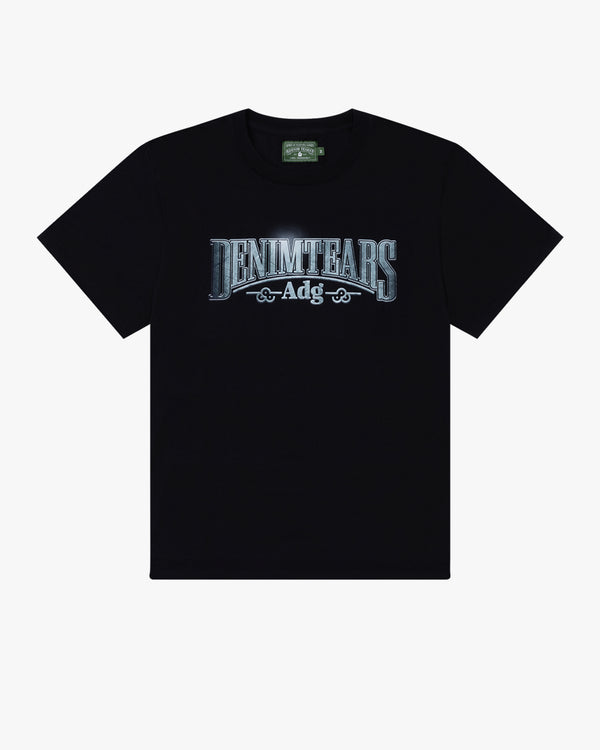 DENIM TEARS - Metal Text Tee - (Black)