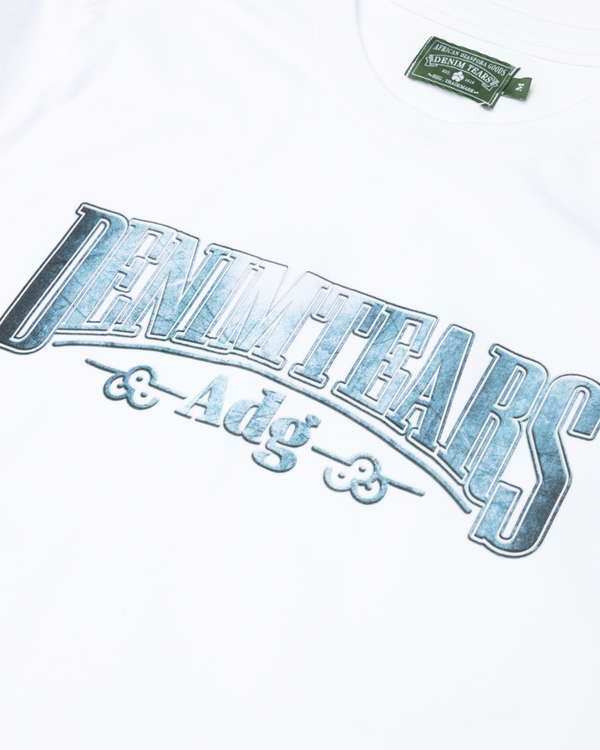 DENIM TEARS - Metal Text Tee - (White)