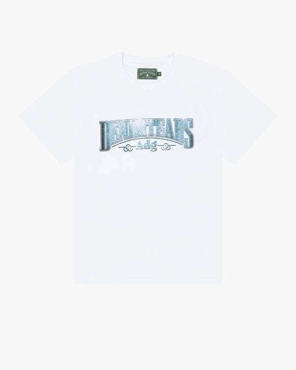 DENIM TEARS - Metal Text Tee - (White)