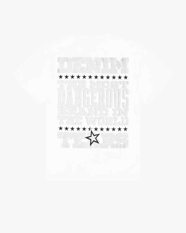 DENIM TEARS - Most Dangerous Tee - (White)
