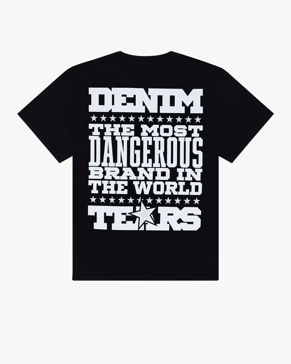 DENIM TEARS - Most Dangerous Tee - (Black)
