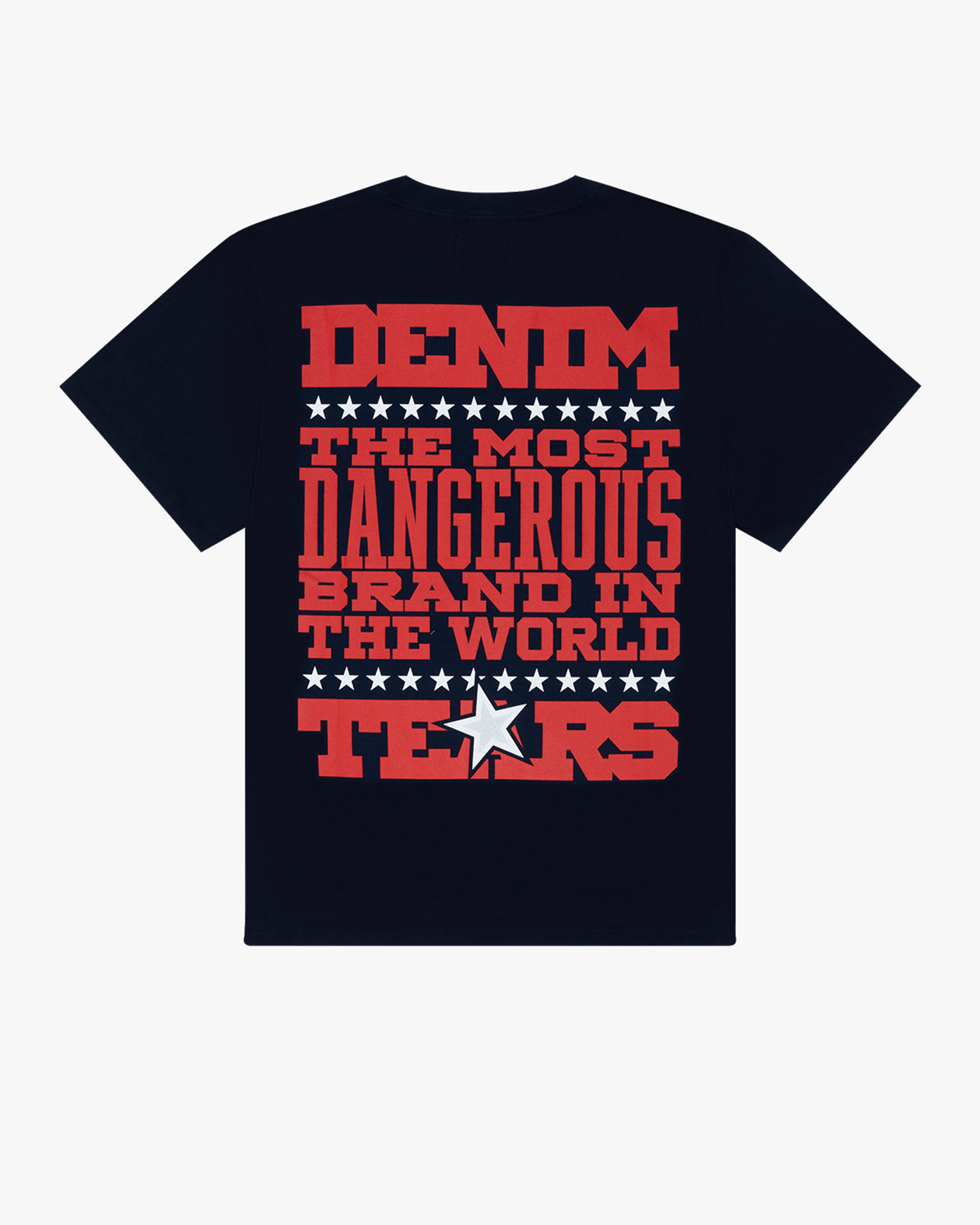 DENIM TEARS: Most Dangerous Tee (Navy) | DSMG E-SHOP