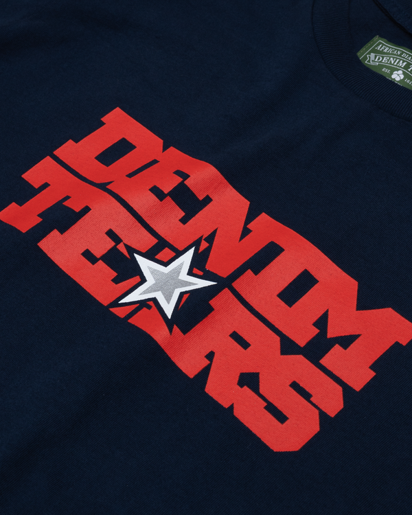 DENIM TEARS - Most Dangerous Tee - (Navy)
