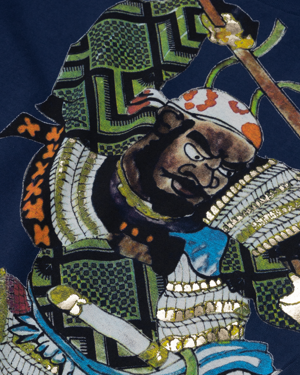 DENIM TEARS - Yasuke Tee - (Pageant Blue)
