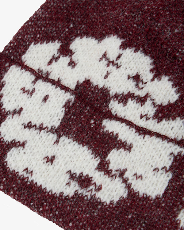 DENIM TEARS - Cotton Wreath Beanie - (Red)