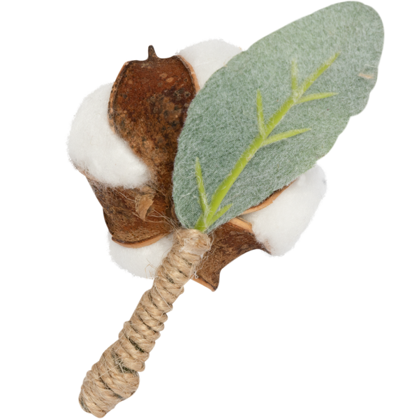 DENIM TEARS - Cotton Boutonniere - (White)