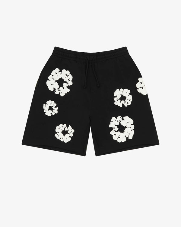 DENIM TEARS - Cotton Wreath Shorts - (Black)