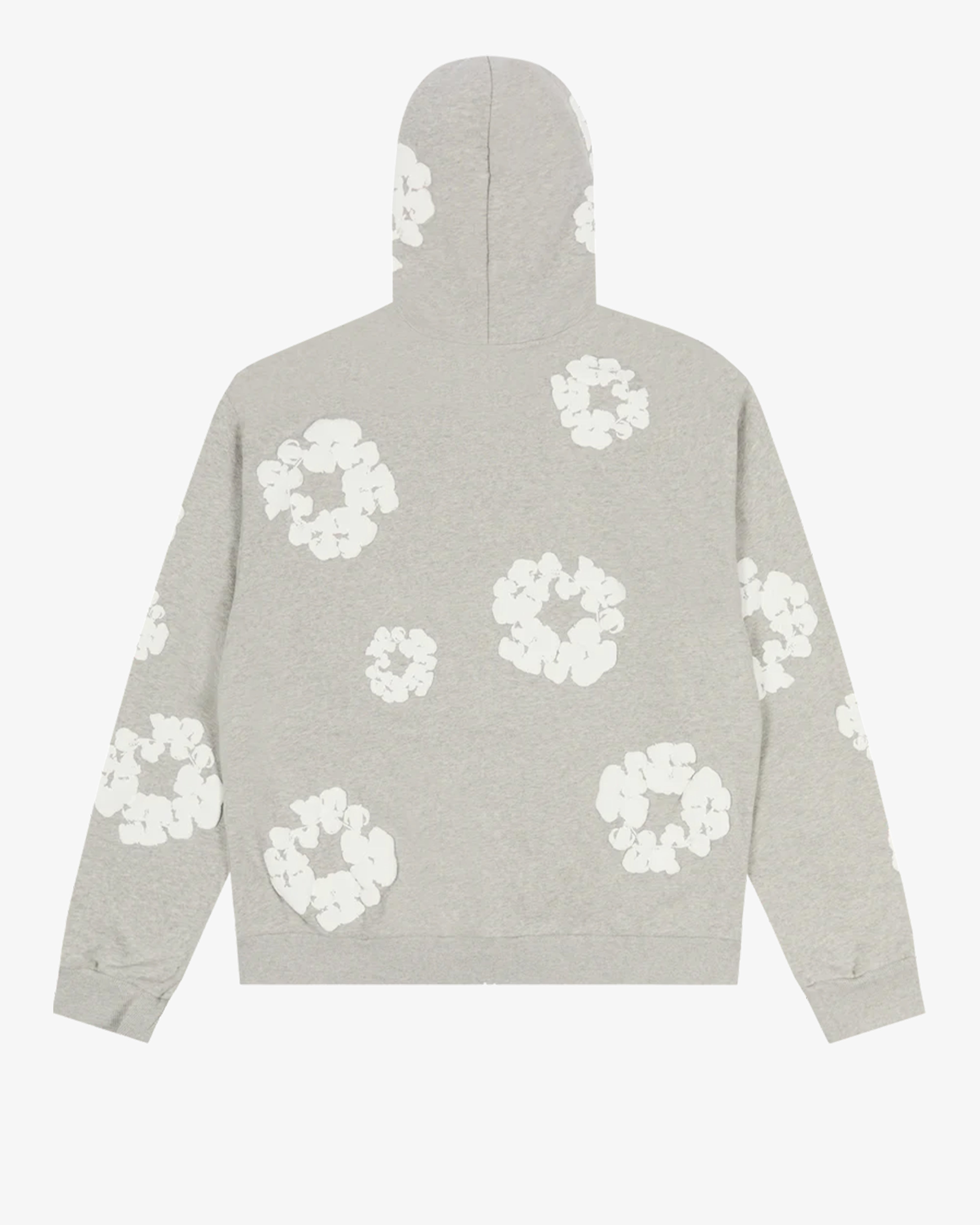 DENIM TEARS: Cotton Wreath Zip Hoodie (Grey) | DSMG E-SHOP