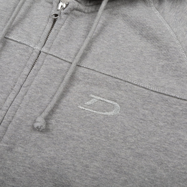 DENIM TEARS - Court Lines Zip Hoodie Grey - (Grey)