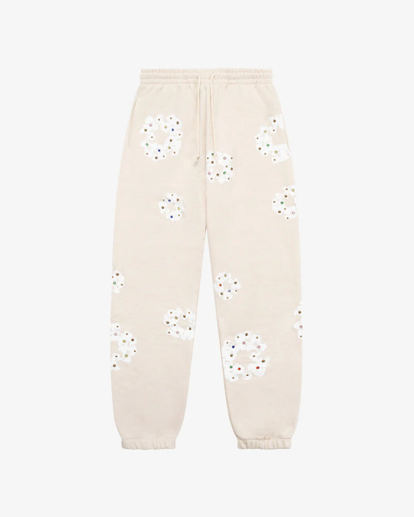 DENIM TEARS - Cotton Wreath Sweatpants - (Cream)