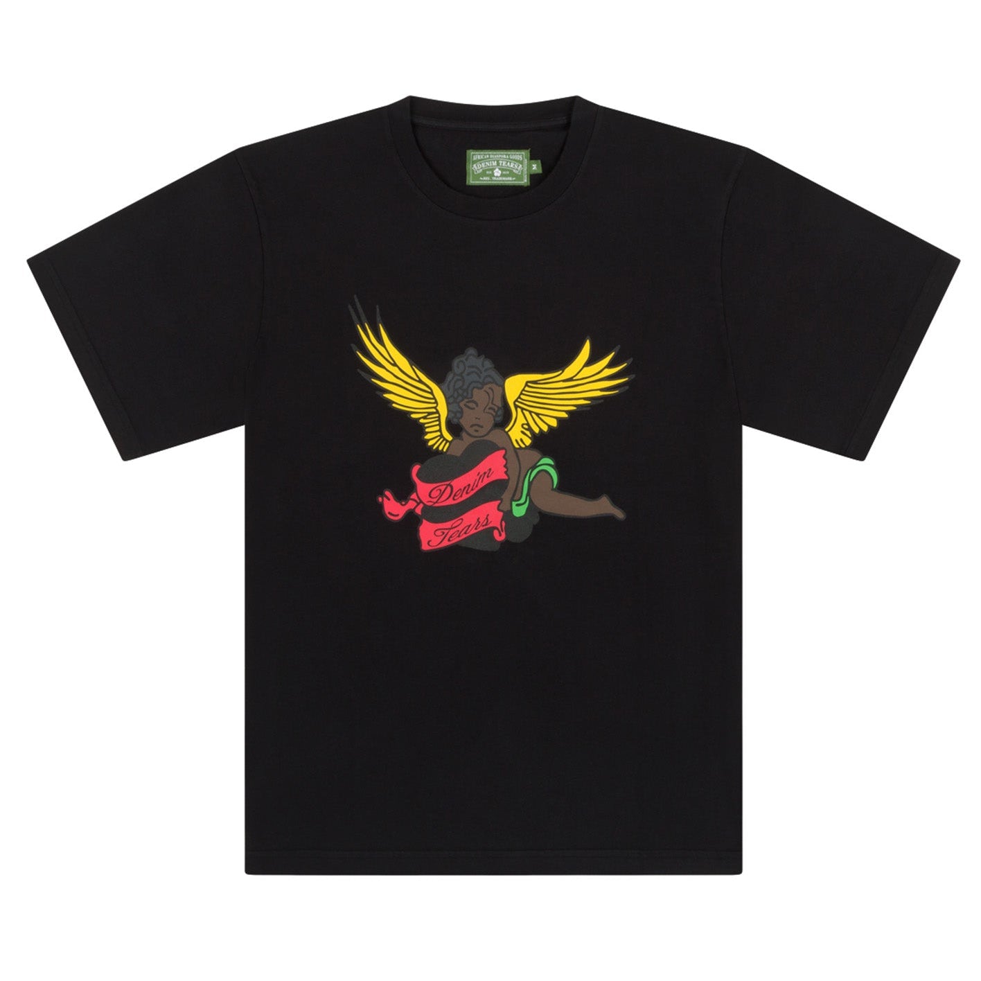 DENIM TEARS: Cherub Tee (Black) | DSMG E-SHOP