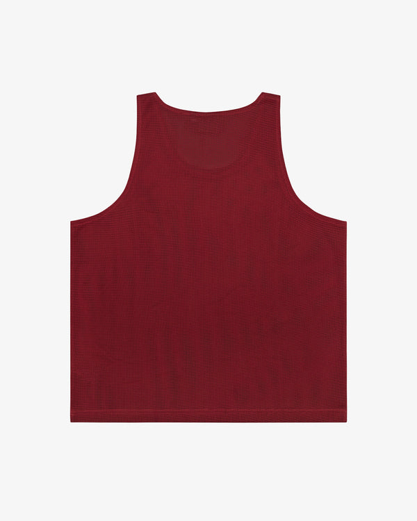 DENIM TEARS DT MESH TANK - Stussy Tears - (Cardinal)