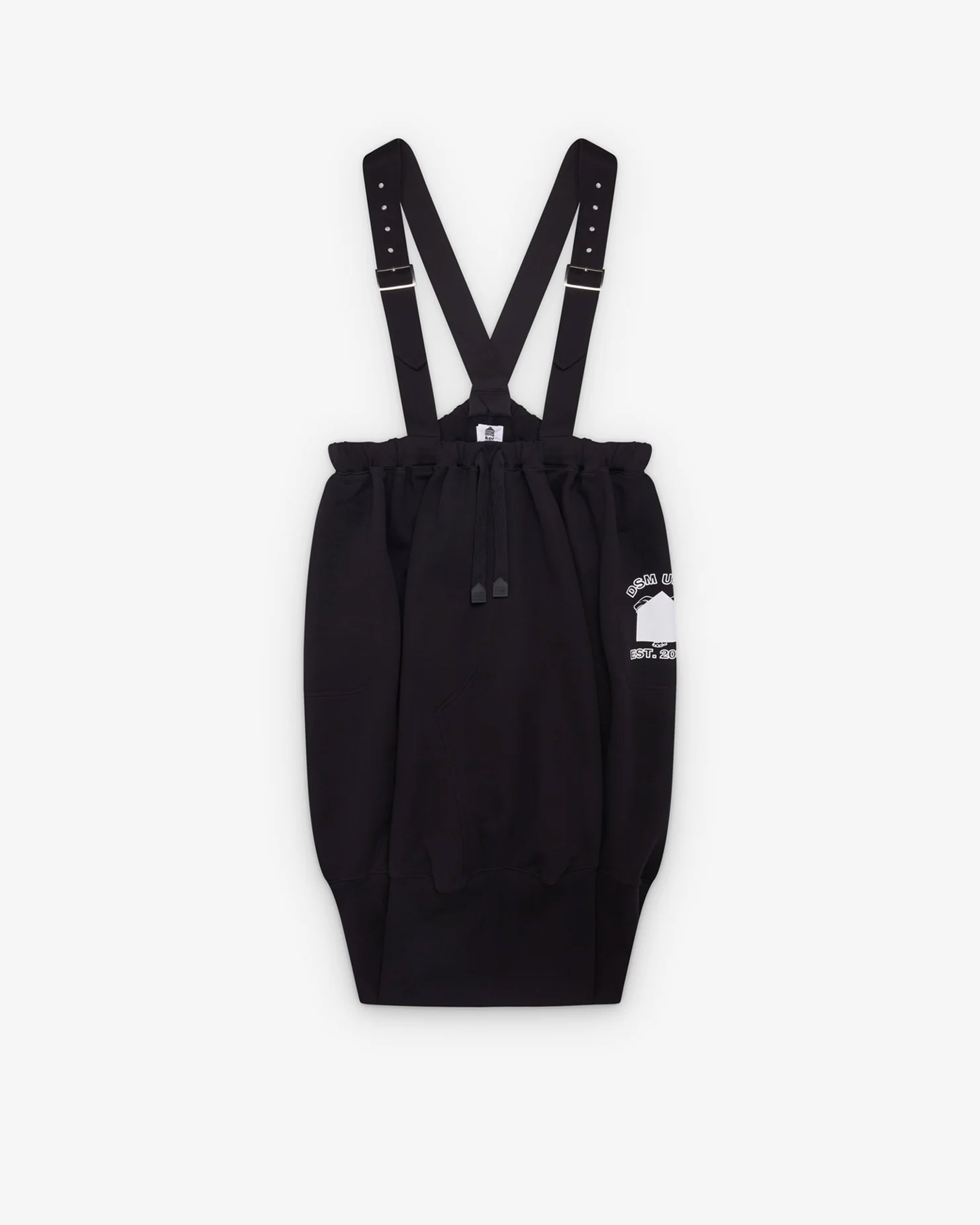 さやみ DSM KEI NINOMIYA: Oversize Apron Cotton Back Pile Knit (Black