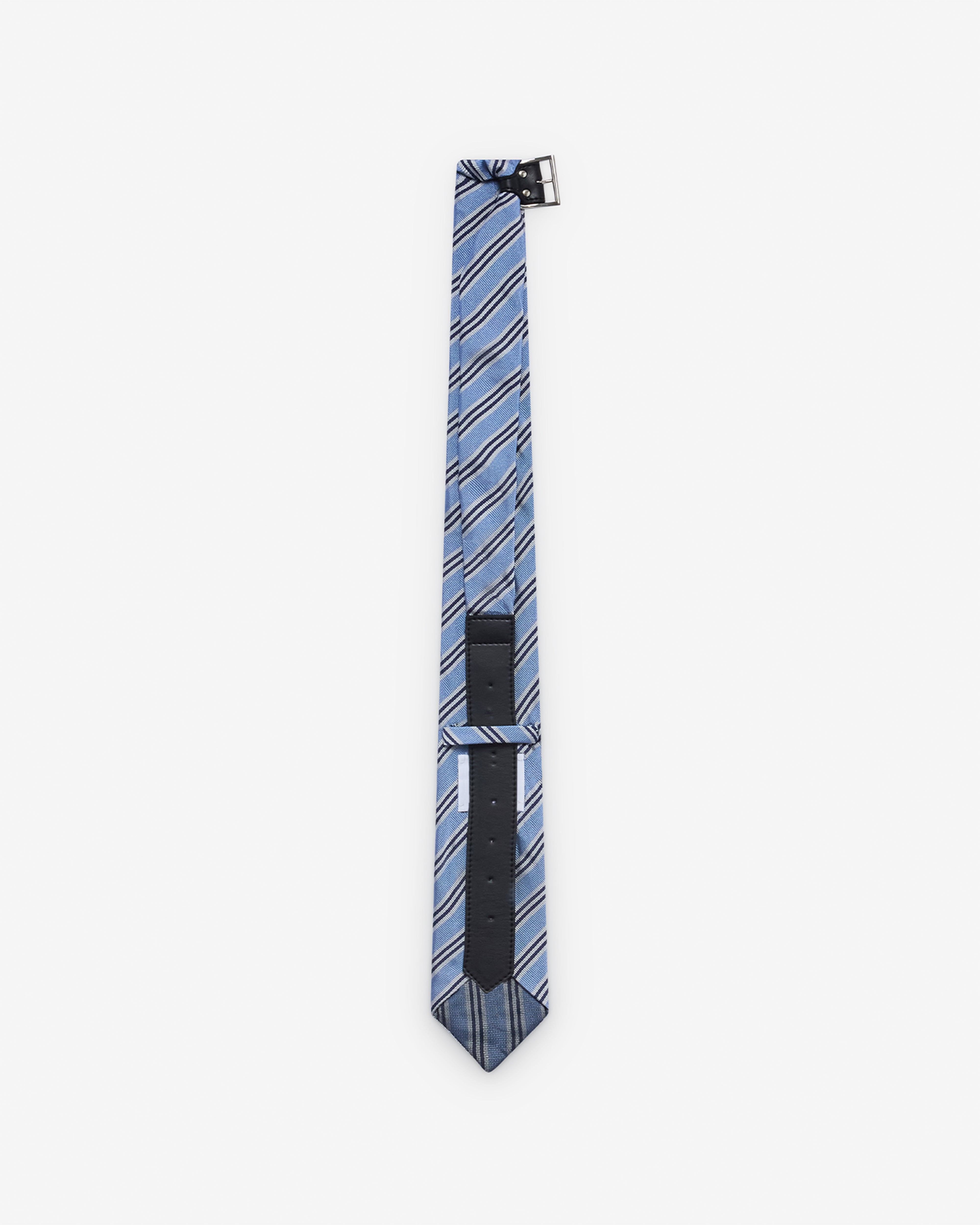 DSM KEI NINOMIYA: Light Blue And Navy Tie Strap (Blue/Navy) | DSMG