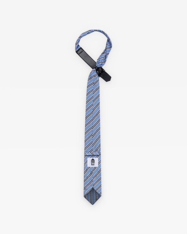 DSM KEI NINOMIYA - Light Blue And Navy Tie Strap  - (Blue/Navy)