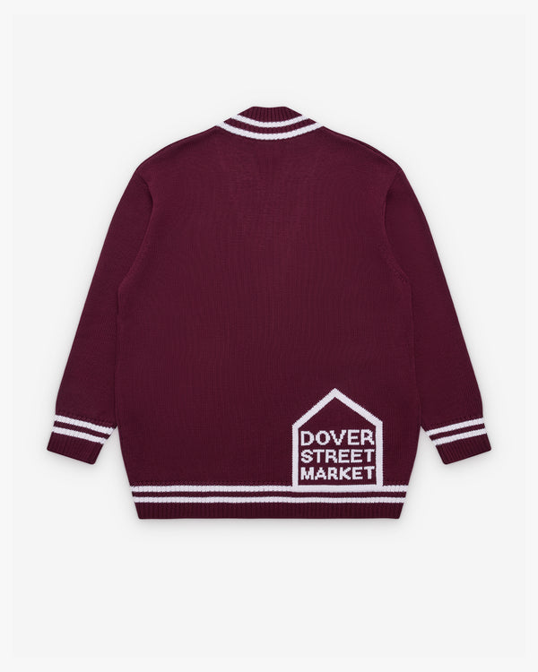 DSM KEI NINOMIYA - Oversized Cardigan With Patch - (Burgundy)