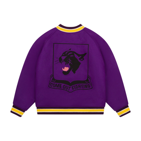 DENIM TEARS - Come Out Fighting Varsity Jacket - (Multi)