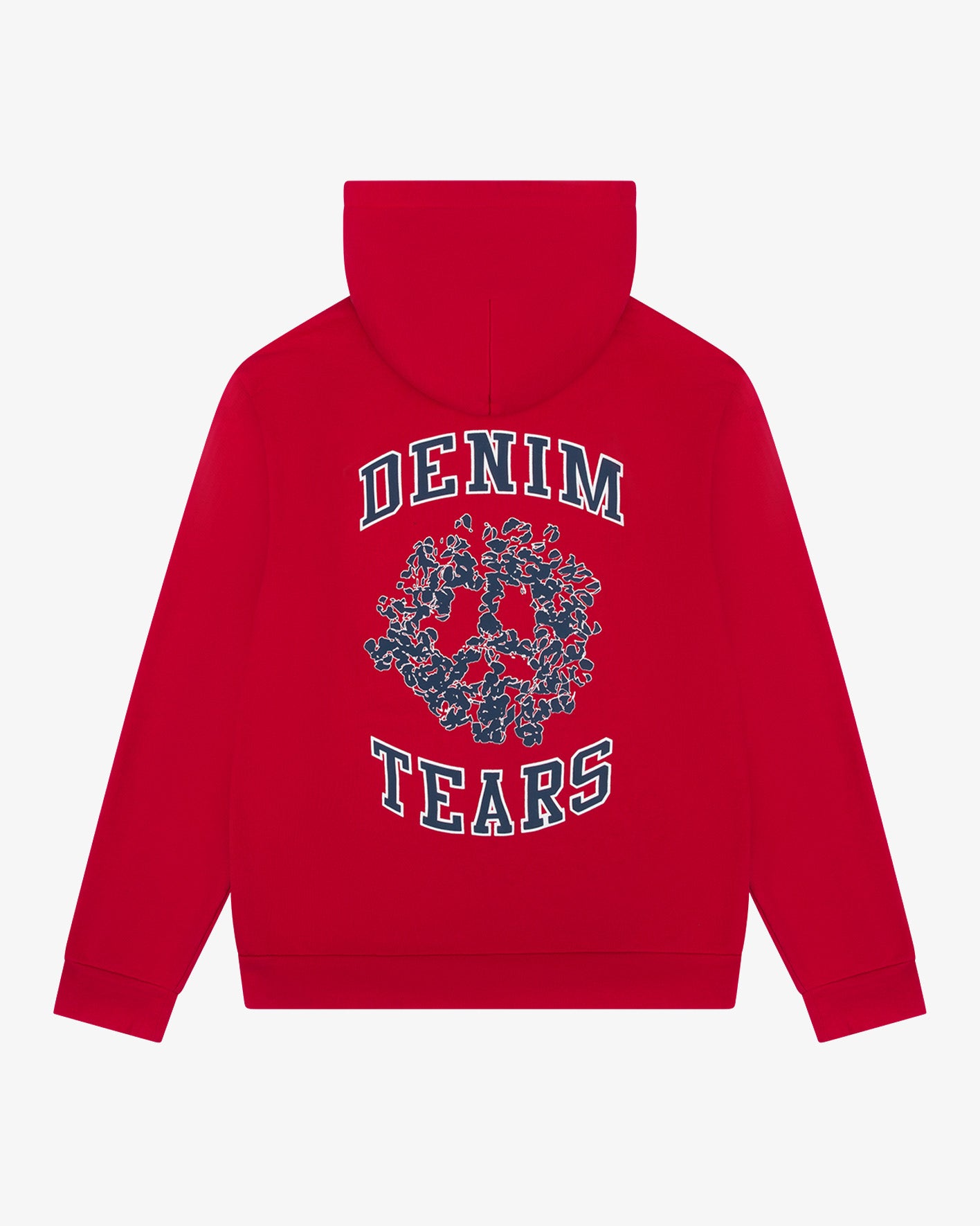 DENIM TEARS: Denim University Zip Hoodie (Red) | DSMG E-SHOP
