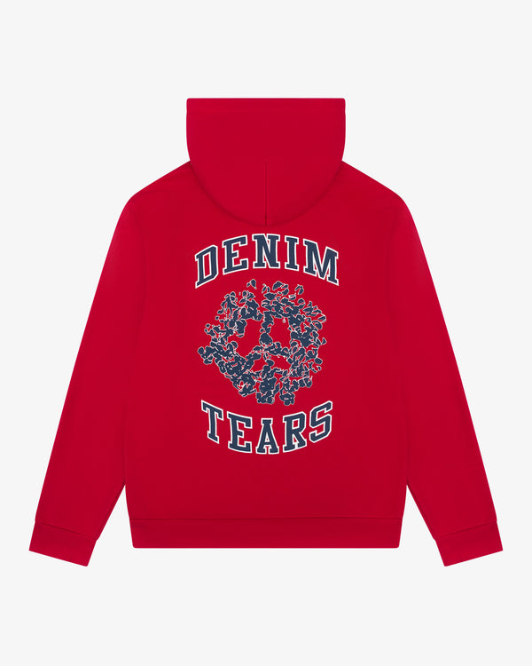 DENIM TEARS - Denim University Zip Hoodie - (Red)