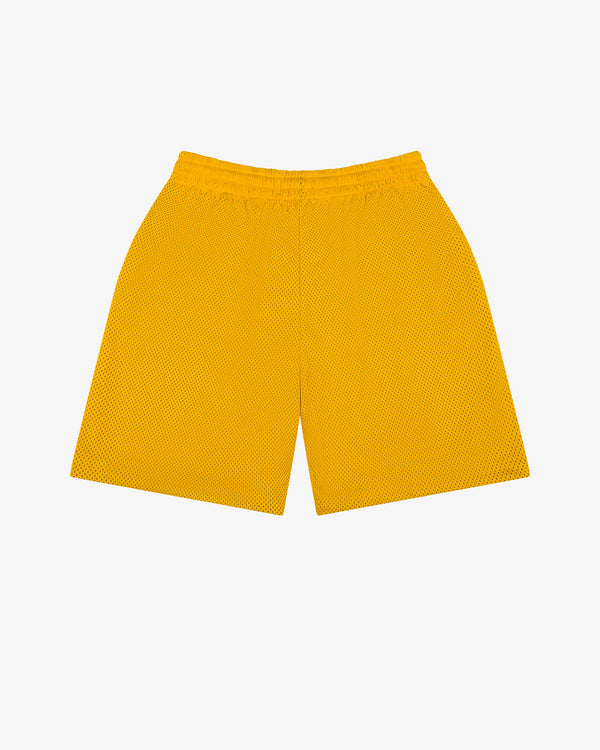 DENIM TEARS - Denim University Mesh Shorts - (Yellow)
