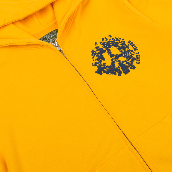 DENIM TEARS - Denim University Zip Hoodie - (Yellow)
