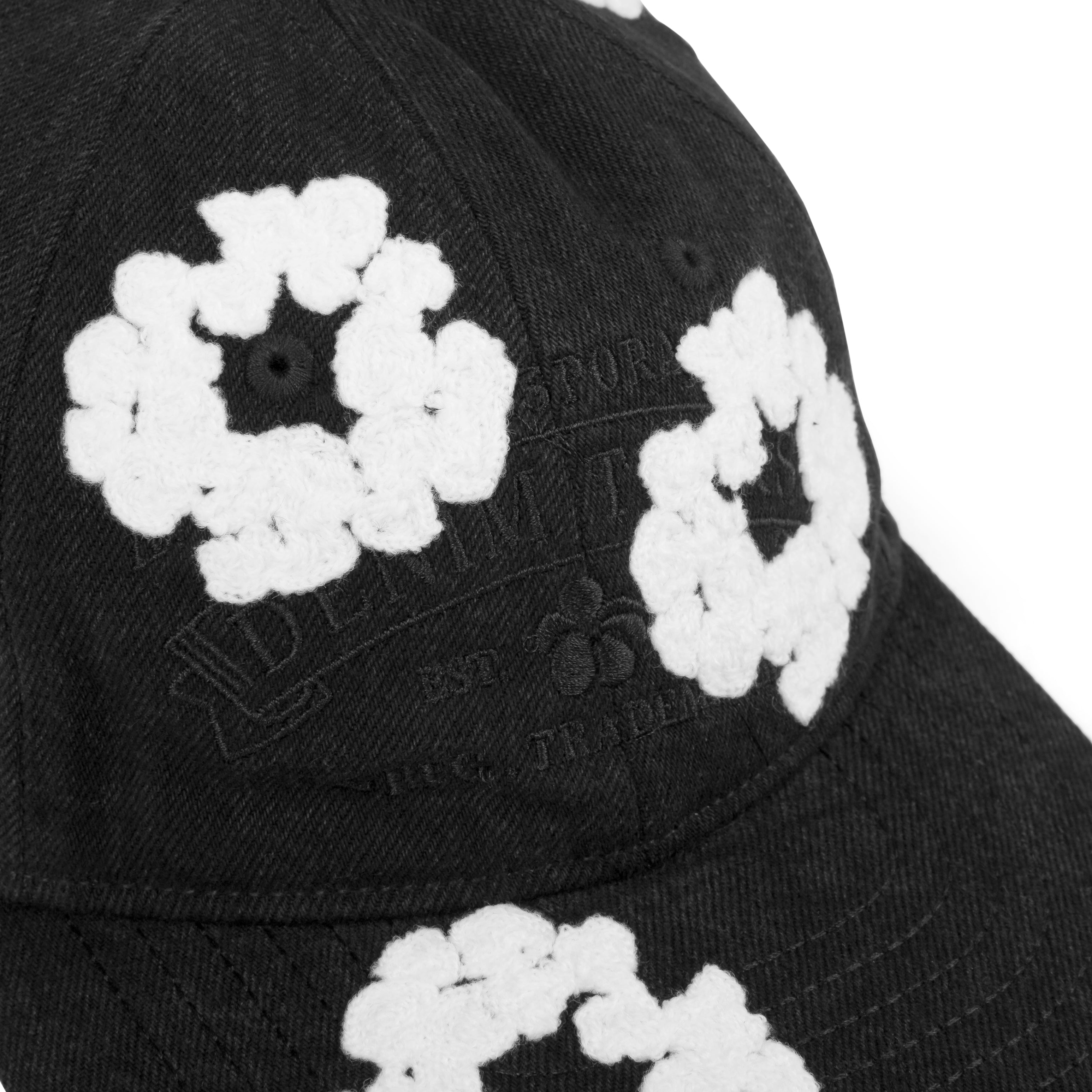 DENIM TEARS: Denim Wreath Cap (Black) | DSMG E-SHOP