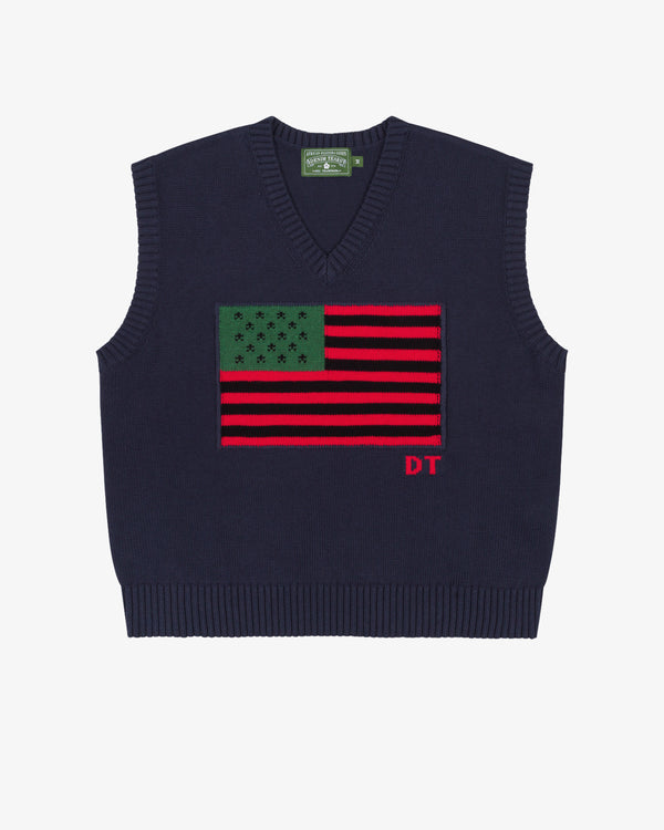 DENIM TEARS - Dt Flag Vest - (Navy)