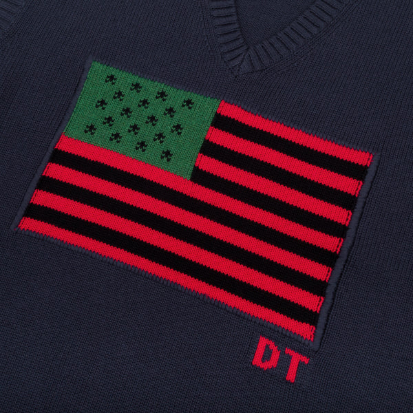 DENIM TEARS - Dt Flag Vest - (Navy)