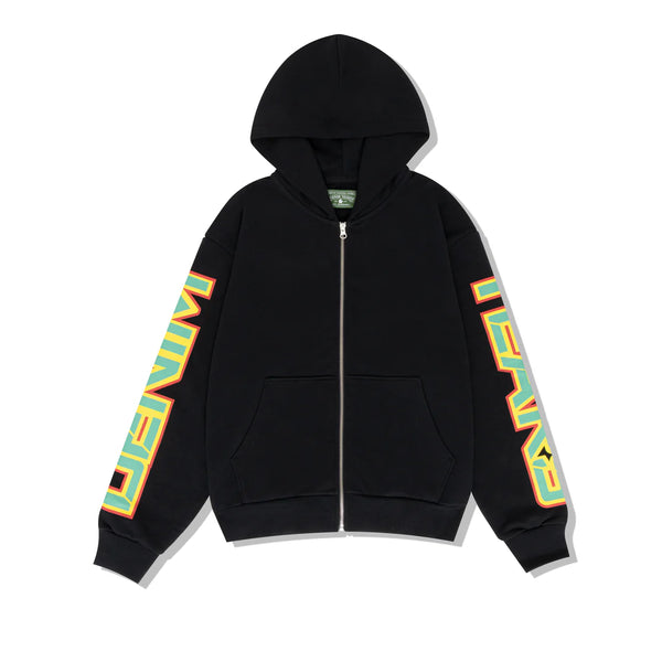 DENIM TEARS - Spring Gardens Zip Hoodie - (Black)