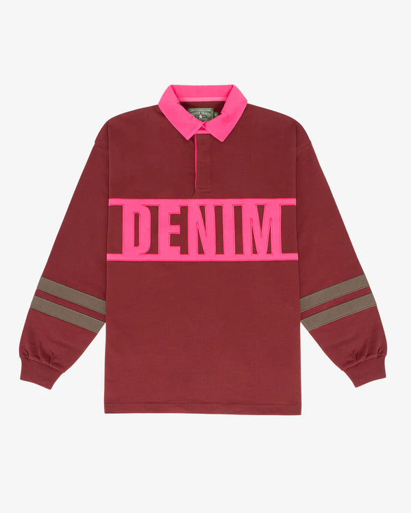 DENIM TEARS - Down By The Tears Rugby - (Burgundy)