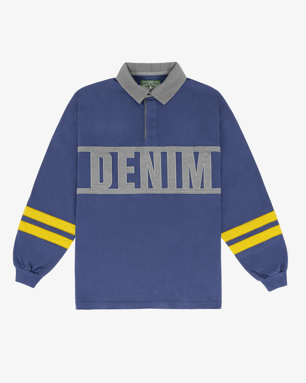 DENIM TEARS - Down By The Tears Rugby - (Navy)