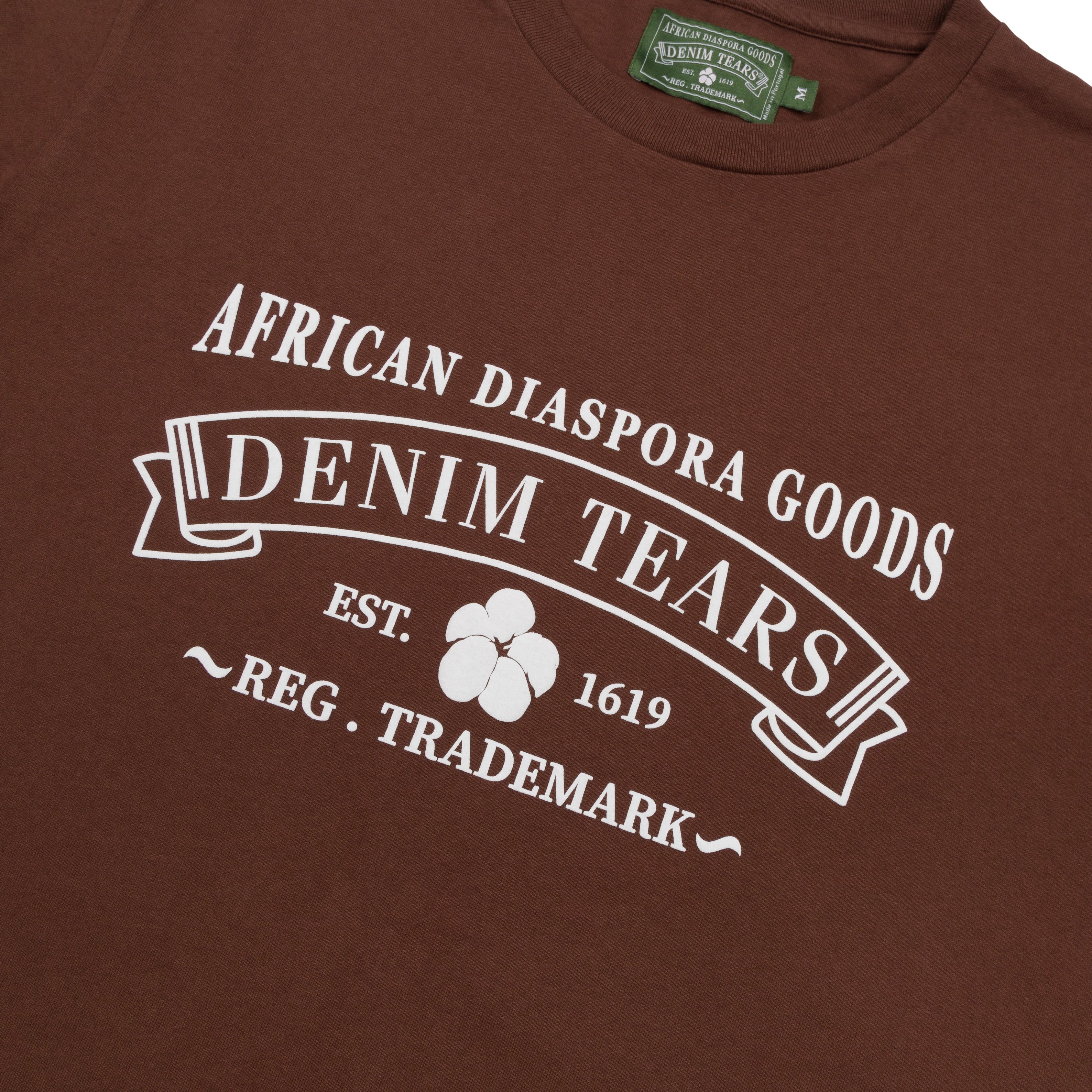 DENIM TEARS: Adg Tee Brown (Brown) | DSMG E-SHOP