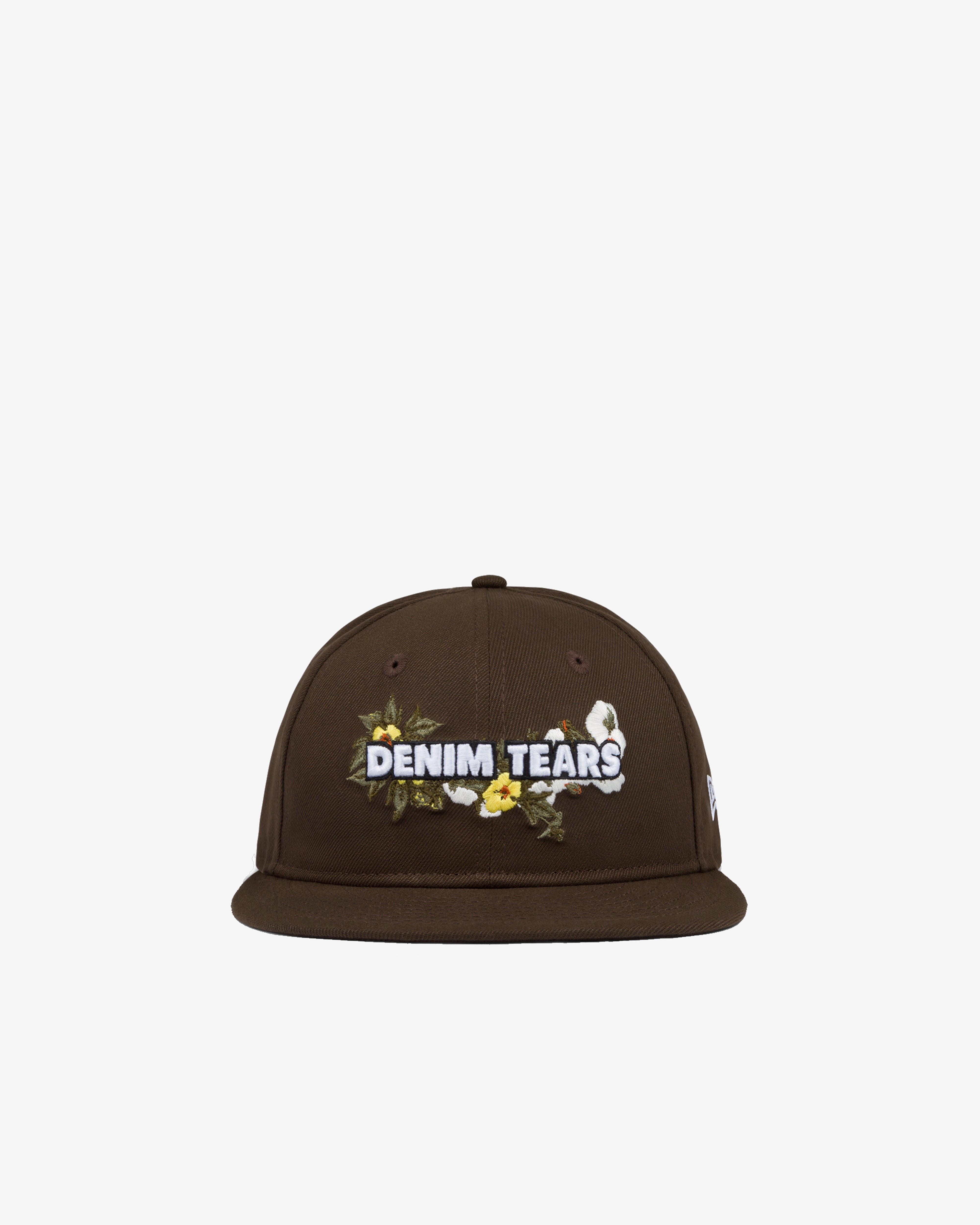 DENIM TEARS: New Era Floral Logo Cap (Brown) | DSMG E-SHOP