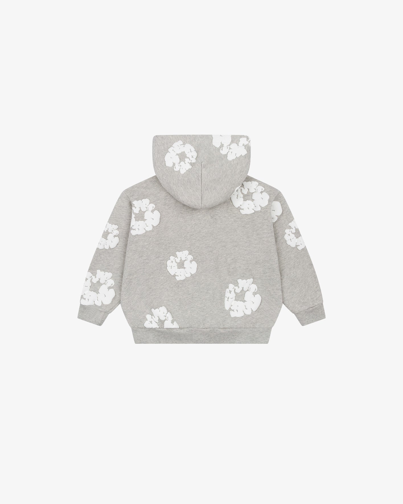 DENIM TEARS: Kids Cotton Wreath Zip Hoodie (Grey) | DSMG E-SHOP