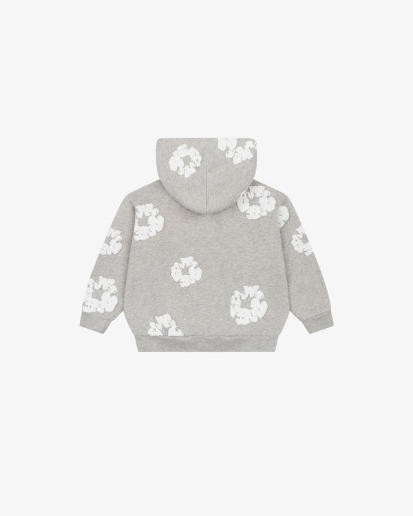 DENIM TEARS - Kids Cotton Wreath Zip Hoodie - (Grey)
