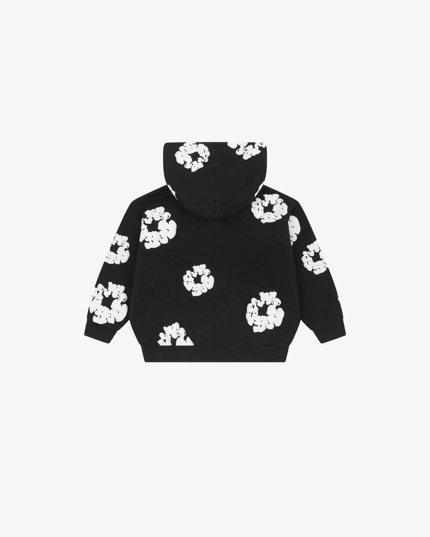 DENIM TEARS: Kids Cotton Wreath Zip Hoodie (Black) | DSMG E-SHOP