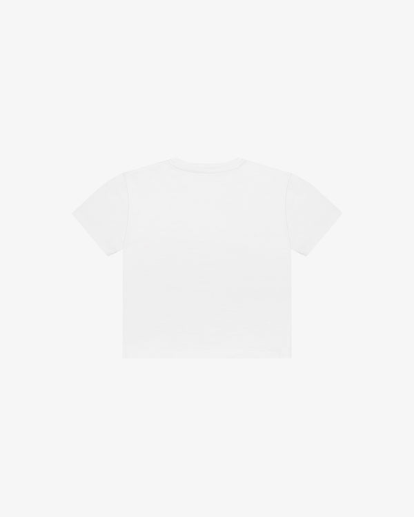 DENIM TEARS - Kids Cotton Floral Logo Tee - (White)