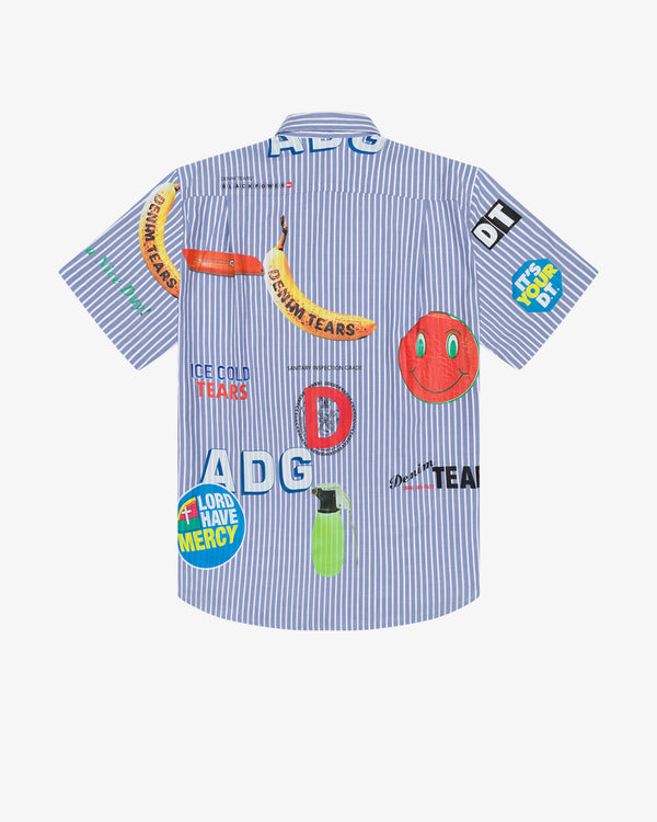 DENIM TEARS - Bodega Button Up Blue Multi - (Blue Mul)