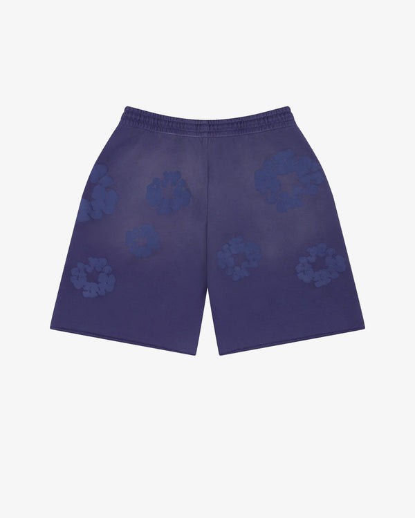 DENIM TEARS - Mono Cotton Wreath Sweatshorts - (Washed Blue)