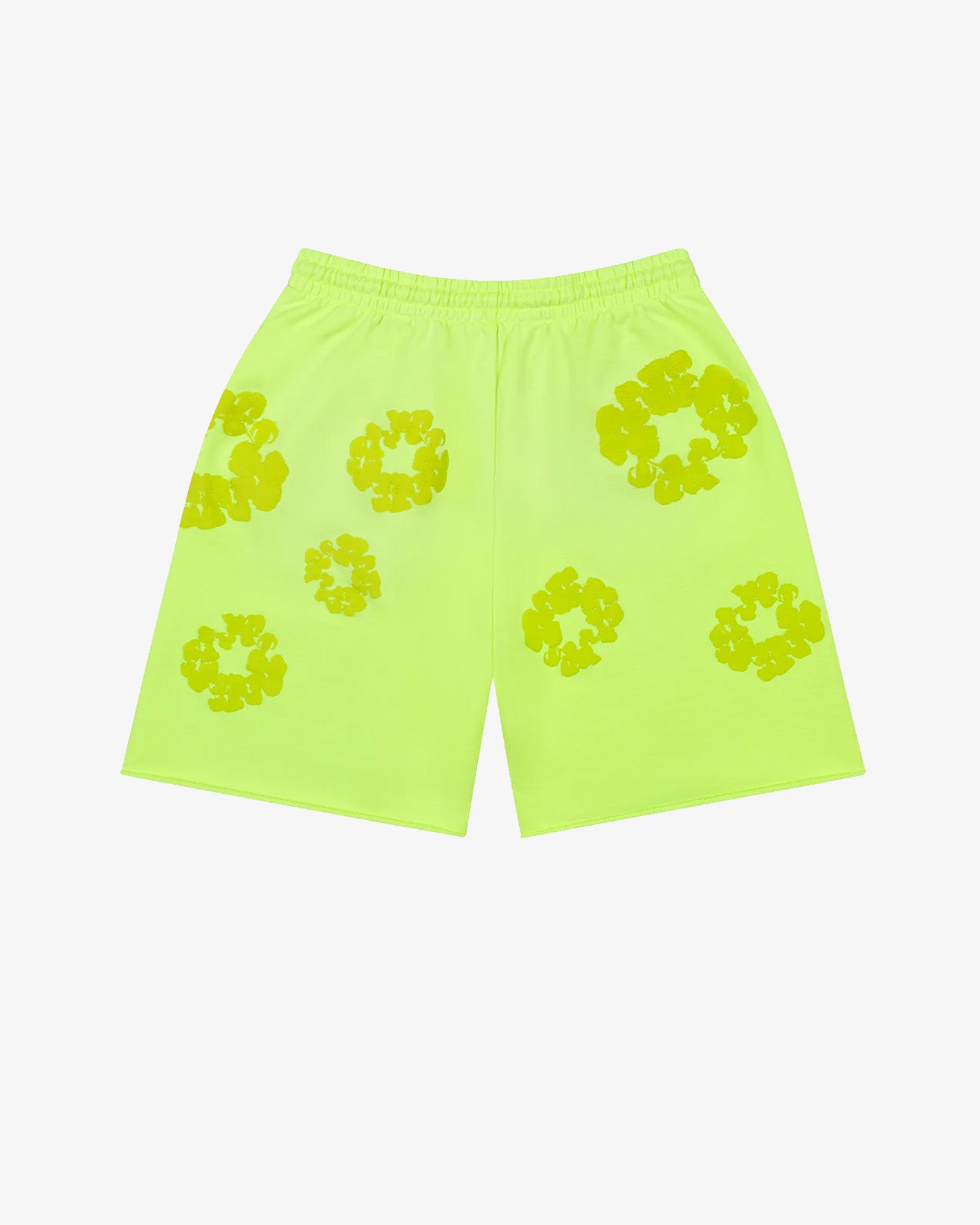 DENIM TEARS ブラック 花柄スウェットショーツ ハーフパンツ Mサイズ DENIM TEARS デニムティアーズ COTTON WREATH SWEAT SHORTS 花柄