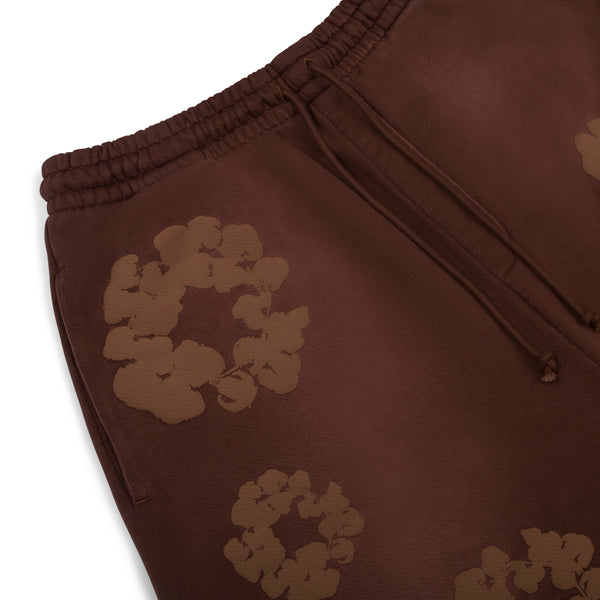 DENIM TEARS - Mono Cotton Wreath Sweatshorts - (Brown)
