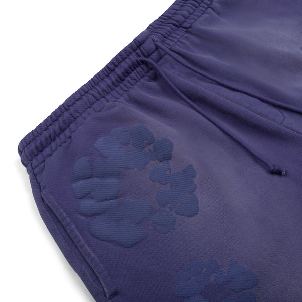 DENIM TEARS - Mono Cotton Wreath Sweatshorts - (Washed Blue)