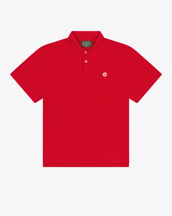 DENIM TEARS - Peace Wreath Polo Red - (Red)