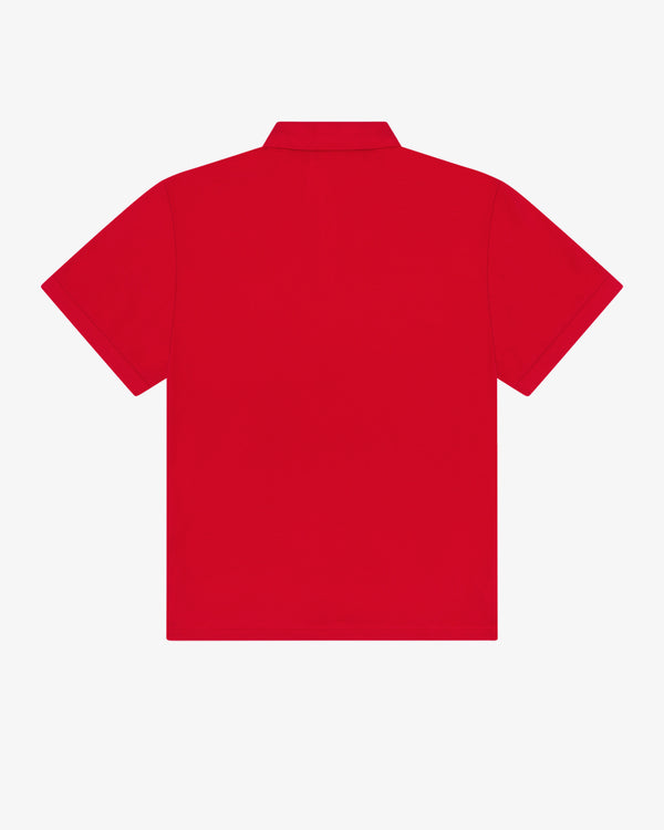 DENIM TEARS - Peace Wreath Polo Red - (Red)