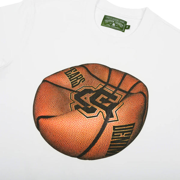 DENIM TEARS - Deflated Basketball Tee White - (White)