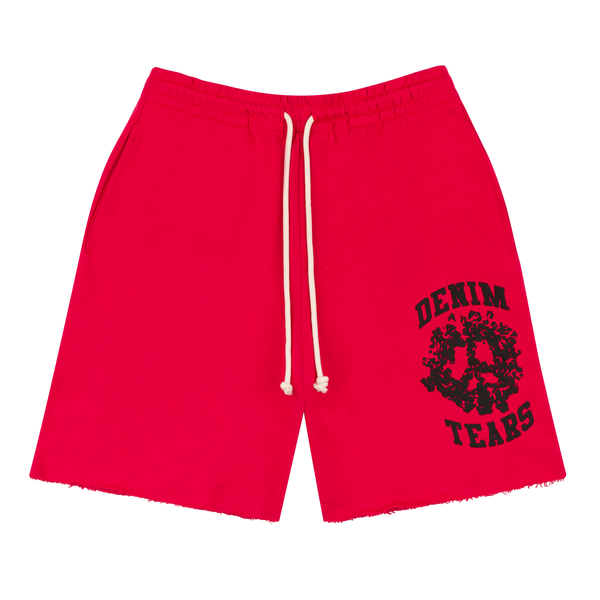 DENIM TEARS - University Sweat Shorts Red - (Red)