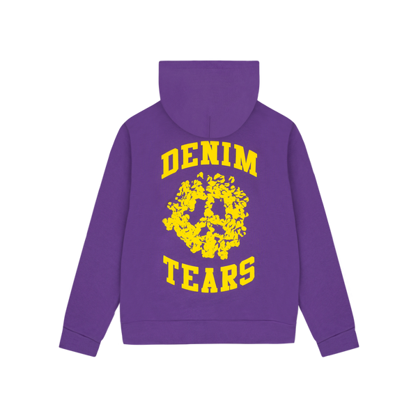 DENIM TEARS - University Zip Hoodie Purple - (Purple)