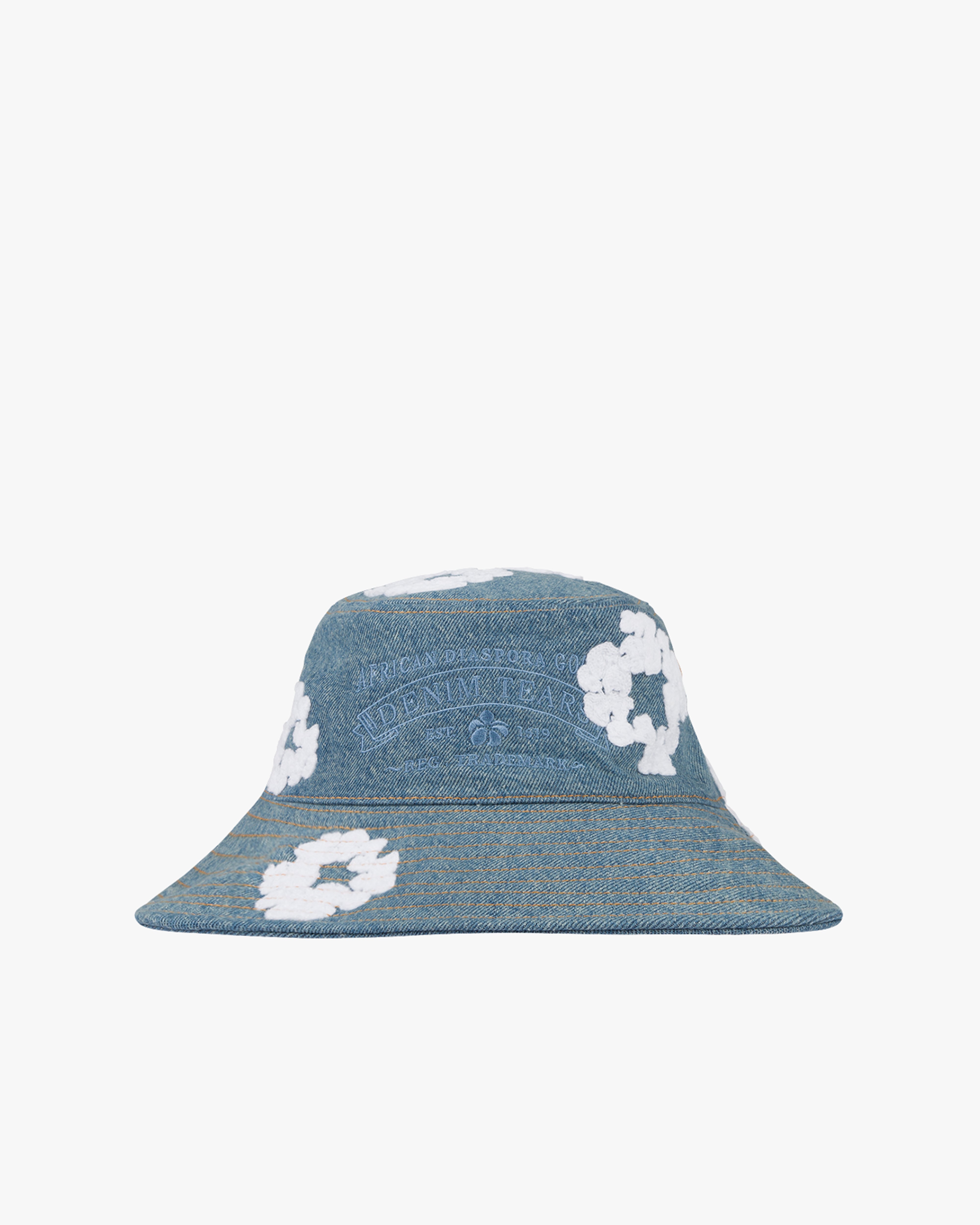 Denim Tears ハット DENIM TEARS: Denim Wreath Bucket Hat (Light Wash) | DSMG E-SHOP