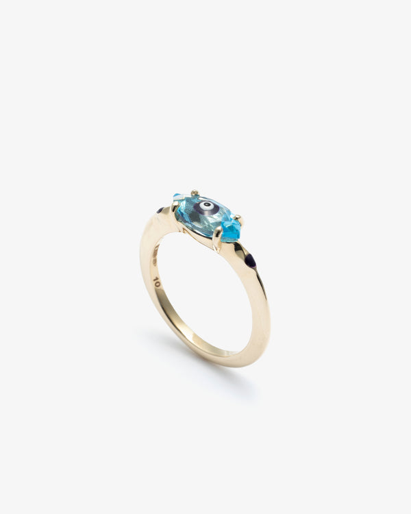 BEA BONGIASCA - Big Eye Ring In 9Kt Yellow Gol - (Dp)
